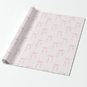 Coquette Pink Bow Geschenkpapier (Ungerollt)