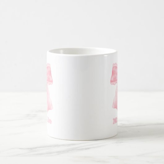 Coquette Pink Bow Girly Kaffeetasse (Mittel)