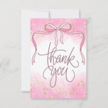 Coquette Pink Bow Gold Glitzer Script