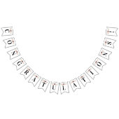 Coquette Pink Bow Gratulation | ABSCHLUSS Wimpelkette (Alle)