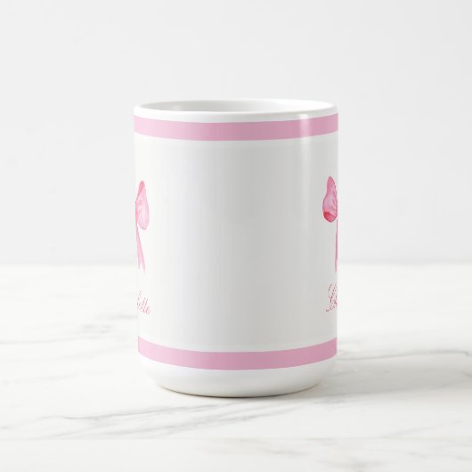 Coquette Pink Bow Kaffeetasse (Mittel)