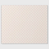 Coquette Pink Bow Niedliches Herz Feminine Niedlic Geschenkpapier (Flach)