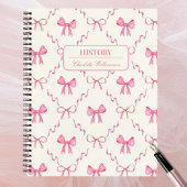 Coquette Pink Bow Notizblock