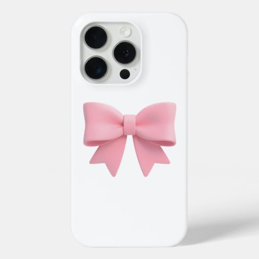 Coquette pink bow phone case aesthetic | soft girl (Rückseite)