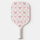 Coquette Pink Bow Pickleball Schläger (Rückseite)