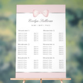 Coquette Pink Bow Preisliste Acrylschild (Neutral)