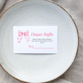 Coquette Pink Bow Retro Girl Baby Duschtablett Begleitkarte