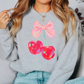 Coquette Pink Bow Sweatshirt