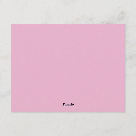 Coquette Pink Bow Wavy Border  Note card Einladung (Rückseite)