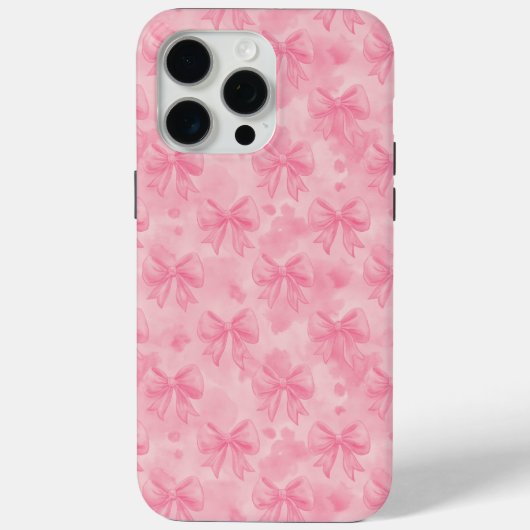 Coquette Pink Bows Case-Mate iPhone Hülle (Rückseite)