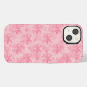 Coquette Pink Bows iPhone Hülle (Rückseite (Horizontal))