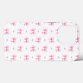 Coquette Pink Bows Ribbons Nahtloses Muster Case-Mate iPhone Hülle (Rückseite (Horizontal))