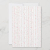 Coquette Pink Bunny Rabbit 2nd Birthday Invitation Einladung (Rückseite)