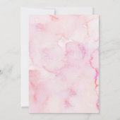 Coquette Pink Butterfly baptism and first birthday Einladung (Rückseite)