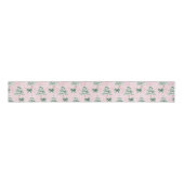 Coquette Pink Christmas Tree Grosgrain Ribbon Ripsband (Vorderseite)