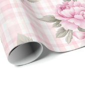 Coquette Pink Floral Geschenkpapier (Rolleneckpunkt)