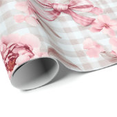 Coquette Pink Floral Geschenkpapier (Rolleneckpunkt)