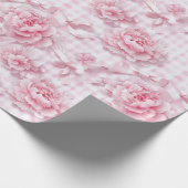 Coquette Pink Floral Geschenkpapier (Ecke)