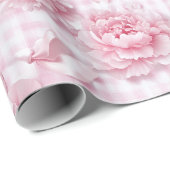 Coquette Pink Floral Geschenkpapier (Rolleneckpunkt)