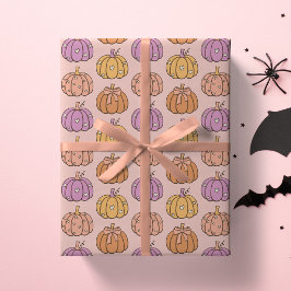 Coquette Pink Halloween-Party Mädchen-Kürbis Prepp Geschenkpapier