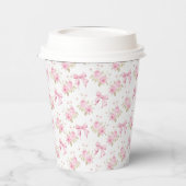 Coquette Pink Hütte Rose Pappbecher (Links)