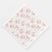 Coquette Pink Hütte Rose Serviette (Ecke)