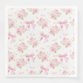 Coquette Pink Hütte Rose Serviette (Vorderseite)