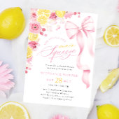 Coquette Pink Lemon Bridal Dusche Einladung