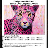  Coquette Pink Leopard Mosaic Style EN4L Decoupage Seidenpapier
