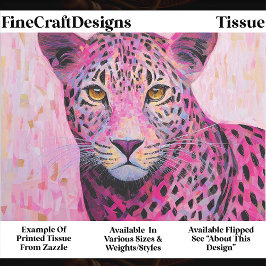  Coquette Pink Leopard Mosaic Style EN4R Decoupage Seidenpapier
