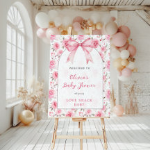 Coquette Pink Liebe Shack Baby Dusche Begrüßungsze