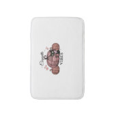 Coquette Pink Pumpkin Kat Oversifizierter T - Shir Badematte (Vorderseite Vertikal)