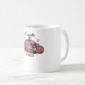 Coquette Pink Pumpkin Kat Oversifizierter T - Shir Kaffeetasse (VorderseiteRechts)