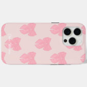 Coquette Pink Ribbon Bow Case-Mate iPhone Hülle (Rückseite (Horizontal))