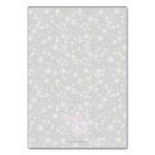 Coquette Pink Sheer bow -Table Assignment Tischnummer (Rückseite)