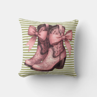 Coquette Pink Stiefel Kissen
