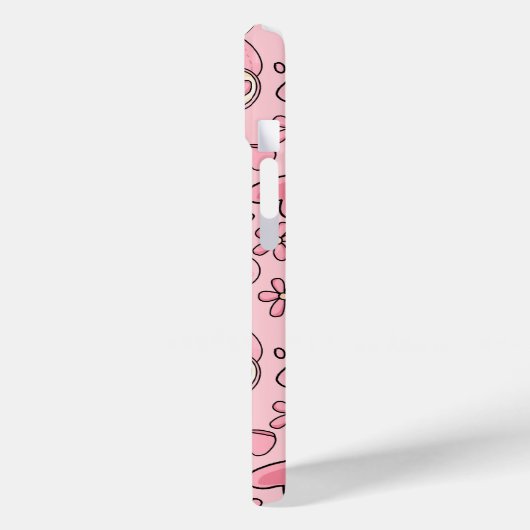 Coquette Pink Teddy Bear Seamless Pattern Case-Mate iPhone Hülle (Rückseite / Links)