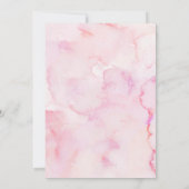 Coquette Pink Twin Butterflies Baby Shower Einladung (Rückseite)