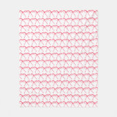 Coquette Preppy Pink Bow Baby Girl Kinder Fleecedecke (Vorderseite)