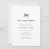 Coquette Probe Dinner Einladung (Vorderseite)