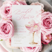 Coquette Prosecco Bridal Dusche Einladung