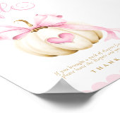 Coquette Pumpkin Baby Duschkabine Windeln Raffle S Poster (Ecke)