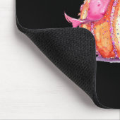 Coquette Pumpkin Bow Disco Ball Niedlich Girly Hal Mousepad (Ecke)
