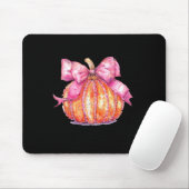 Coquette Pumpkin Bow Disco Ball Niedlich Girly Hal Mousepad (Mit Mouse)