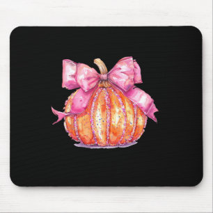 Coquette Pumpkin Bow Disco Ball Niedlich Girly Hal Mousepad