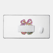 Coquette Pumpkin Cherries Halloween Schreibtischunterlage (Tastatur & Maus)