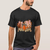 Coquette Pumpkin Fall Floral Autumn Leaves Thanksg T-Shirt (Vorderseite)