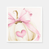 Coquette Pumpkin Pink Babydusche Serviette (Vorderseite)