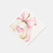 Coquette Pumpkin Pink Babydusche Serviette (Ecke)