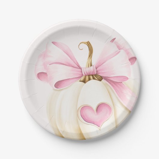 Coquette Pumpkin Pink Paper Teller (Vorderseite)